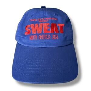 Charli XCX Troy Sivan SWEAT 2024 North American Tour Cap Blue Red Exclusive